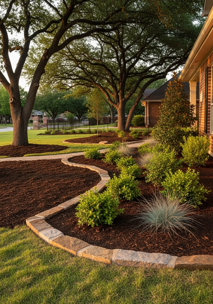 Contractor team completing work on Royse City property showing both traditional and updated elements.